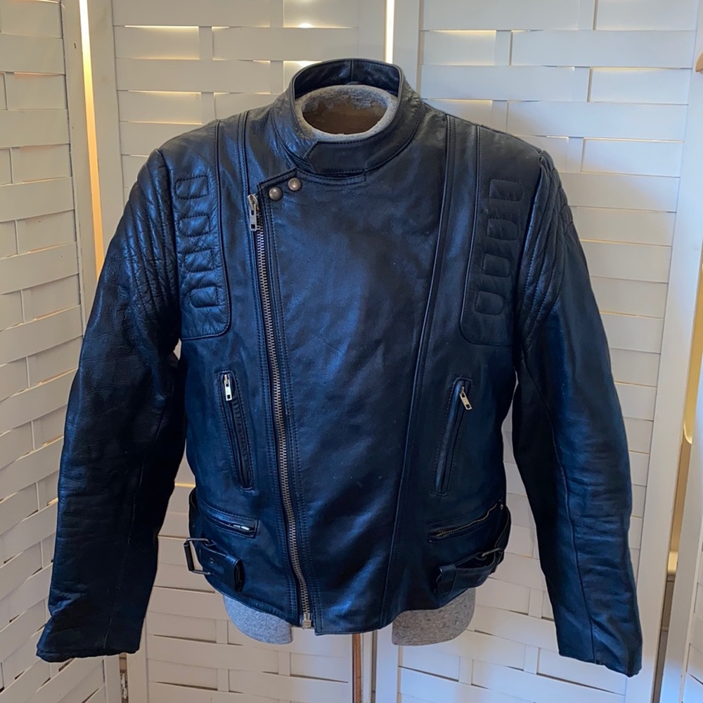 Vintage Protech Leather Apparel Motorcycle jacket
